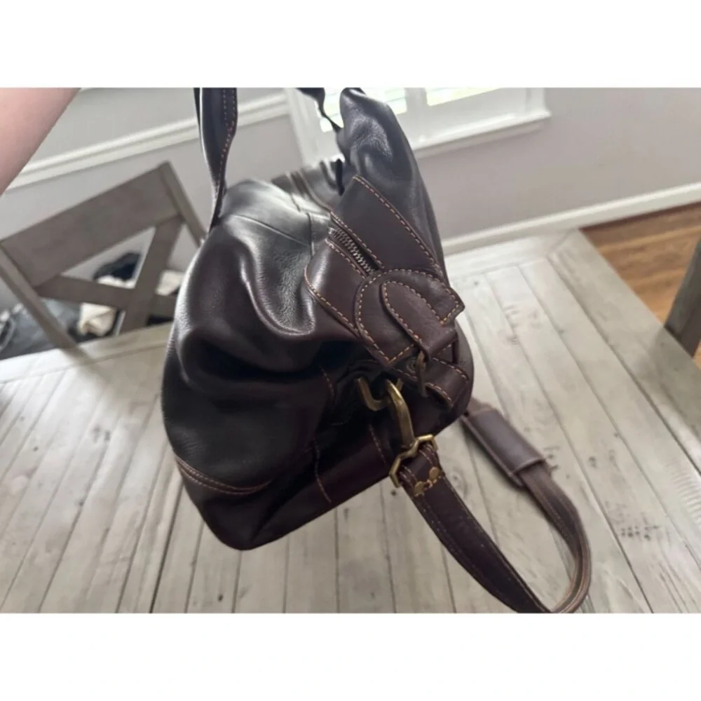 Links and Kings large Brown Leather Men's club duffel Bag